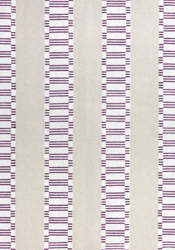 Anna French JAPONIC STRIPE Eggplant Fabric