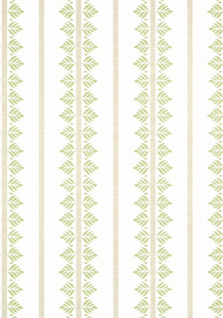 Thibaut FERN STRIPE Green Wallpaper