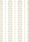 Anna French Fern Stripe Beige Wallpaper