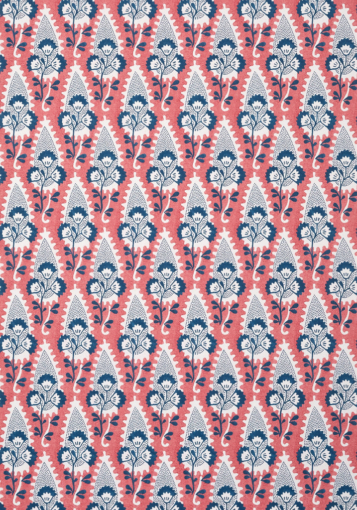 Thibaut CORNWALL Red and Blue Wallpaper