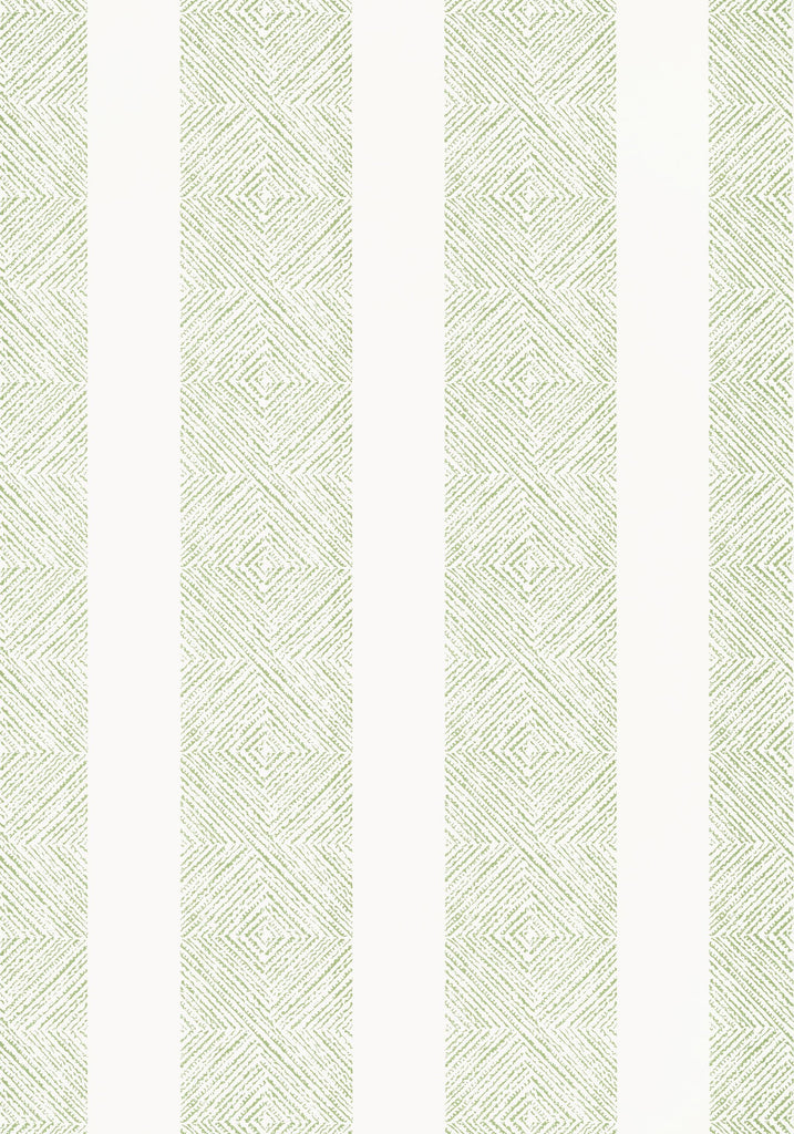 Thibaut CLIPPERTON STRIPE Green Wallpaper