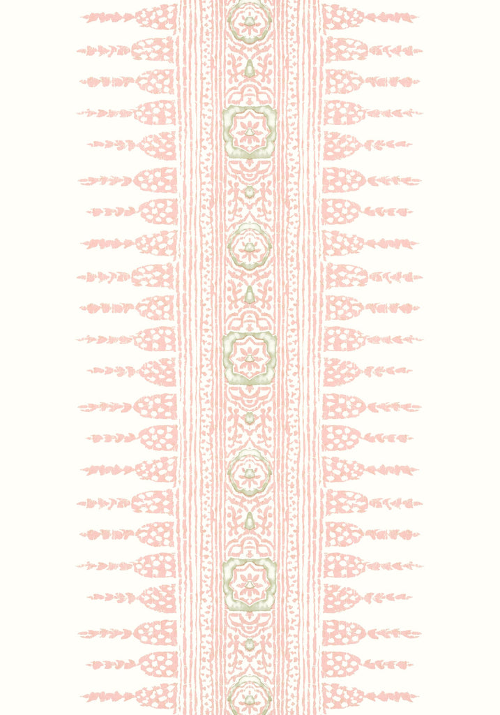 Thibaut JAVANESE STRIPE Blush Wallpaper