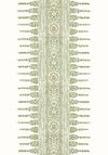 Anna French Javanese Stripe Green And White Wallpaper