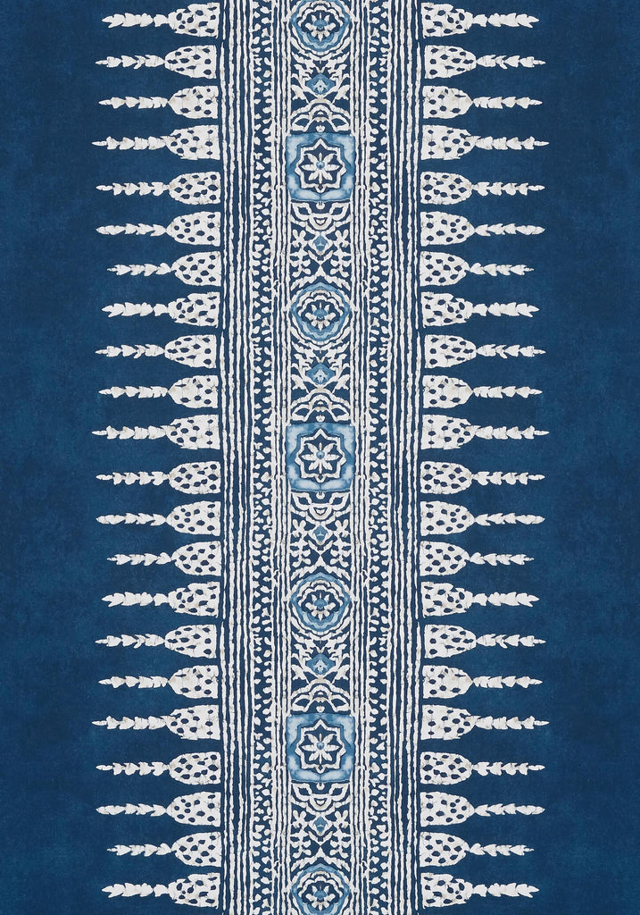 Thibaut JAVANESE STRIPE Navy Wallpaper