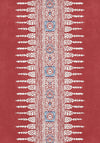 Anna French Javanese Stripe Red Wallpaper