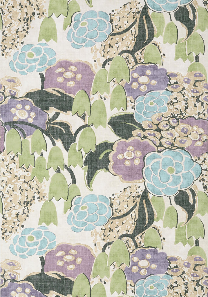 Anna French LAURA Lavender and Green Wallpaper