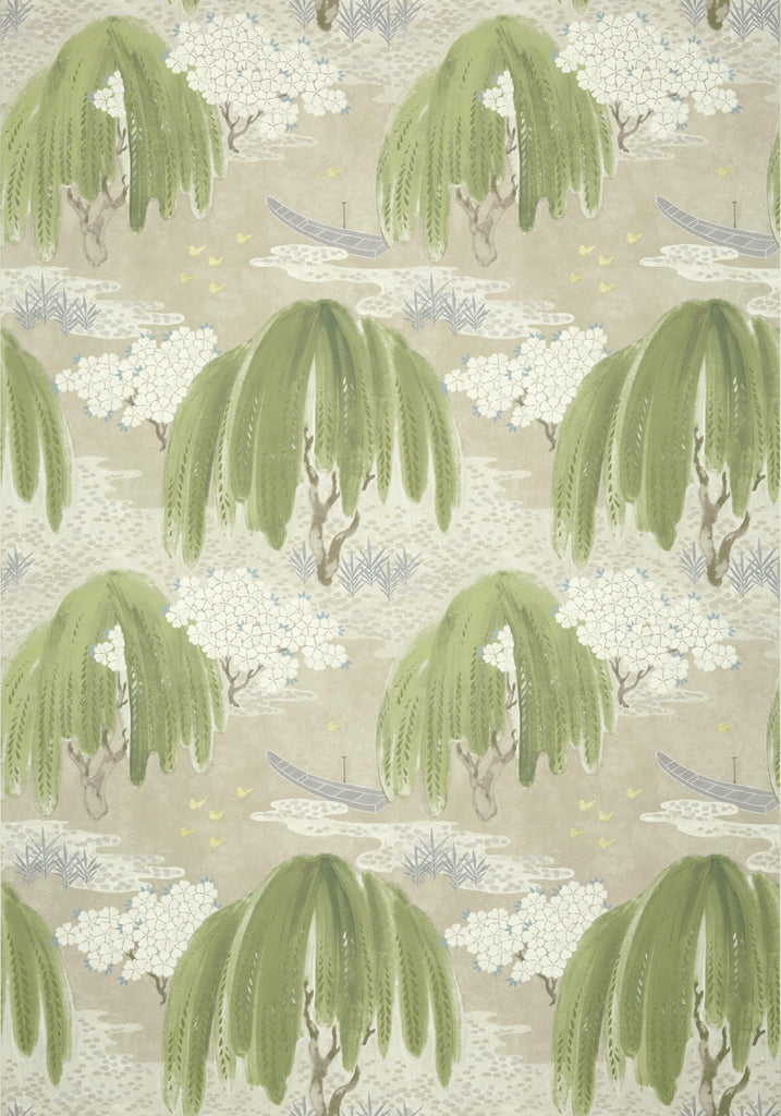 Thibaut WILLOW TREE Beige Wallpaper