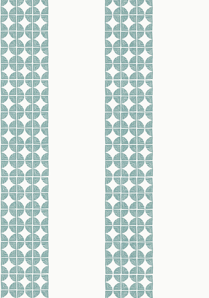 Thibaut FAIRMONT STRIPE Teal Wallpaper