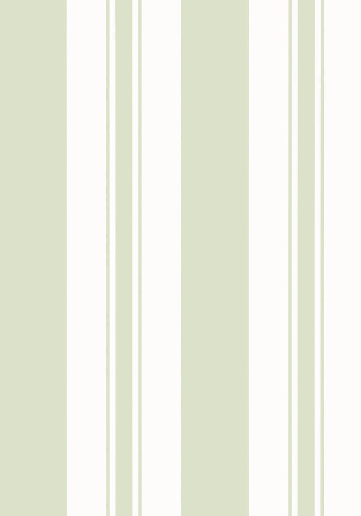 Thibaut KESWICK STRIPE Green Wallpaper