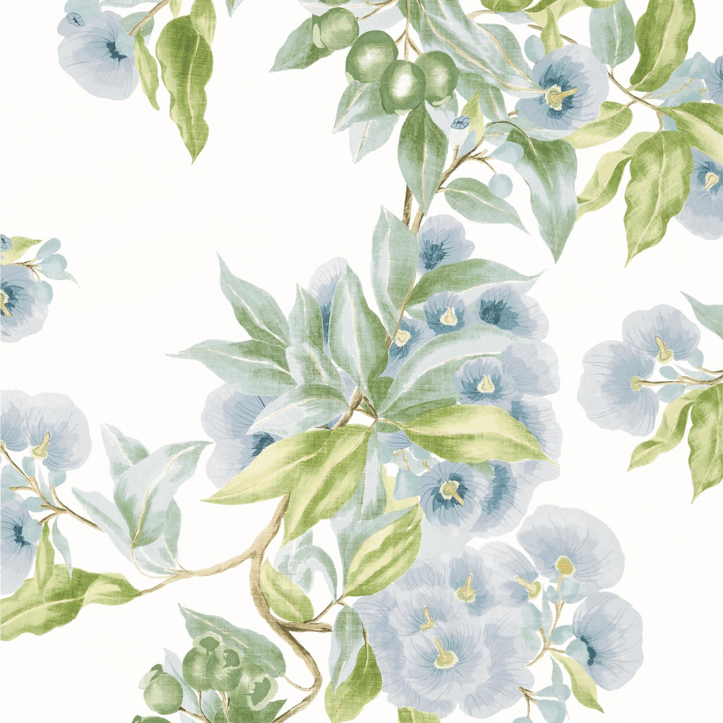 Thibaut CAMELLIA GARDEN Sky Wallpaper