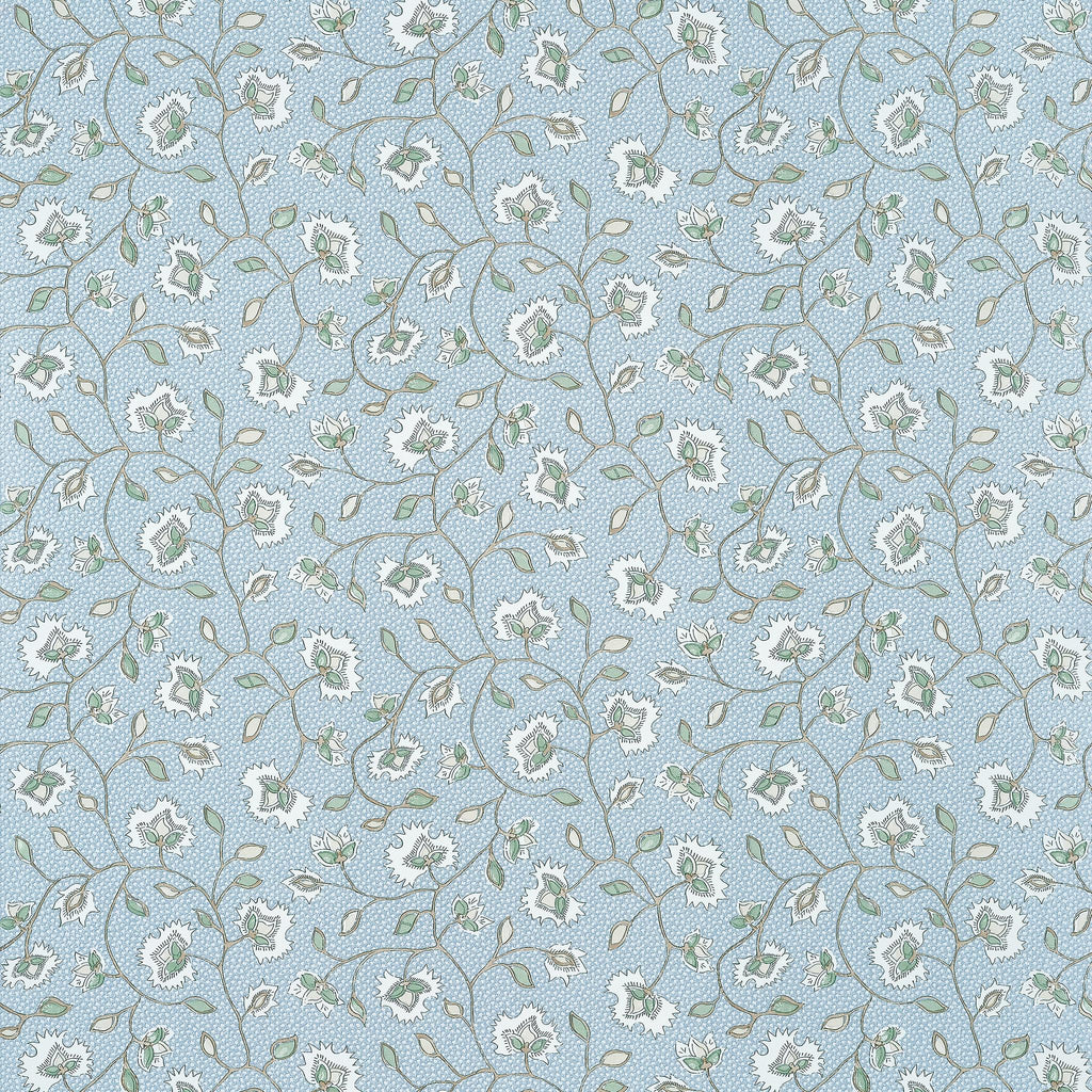 Anna French CHELSEA Soft Blue and Green Wallpaper