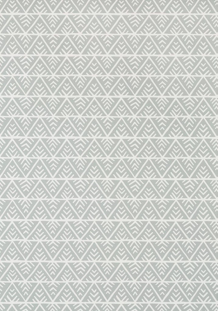 Thibaut JULES Grey on White Wallpaper