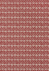 Anna French Jules Red On Flax Wallpaper