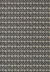 Anna French Jules Black On Flax Wallpaper