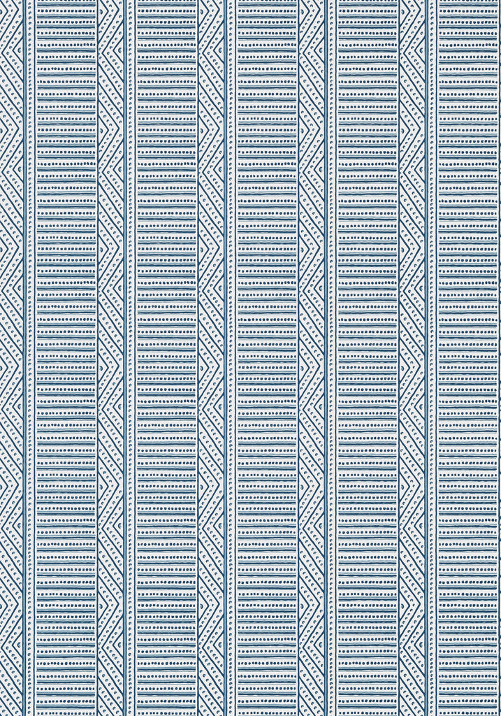 Thibaut MONTECITO STRIPE Navy Wallpaper