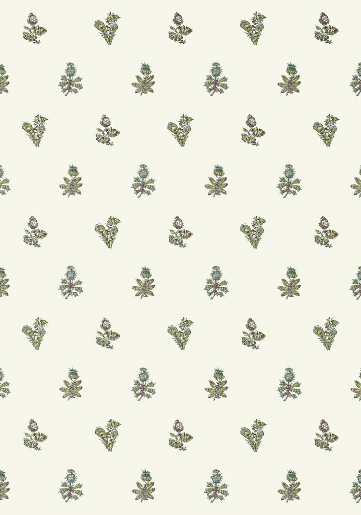 Thibaut JOUY Eggplant and Green Wallpaper