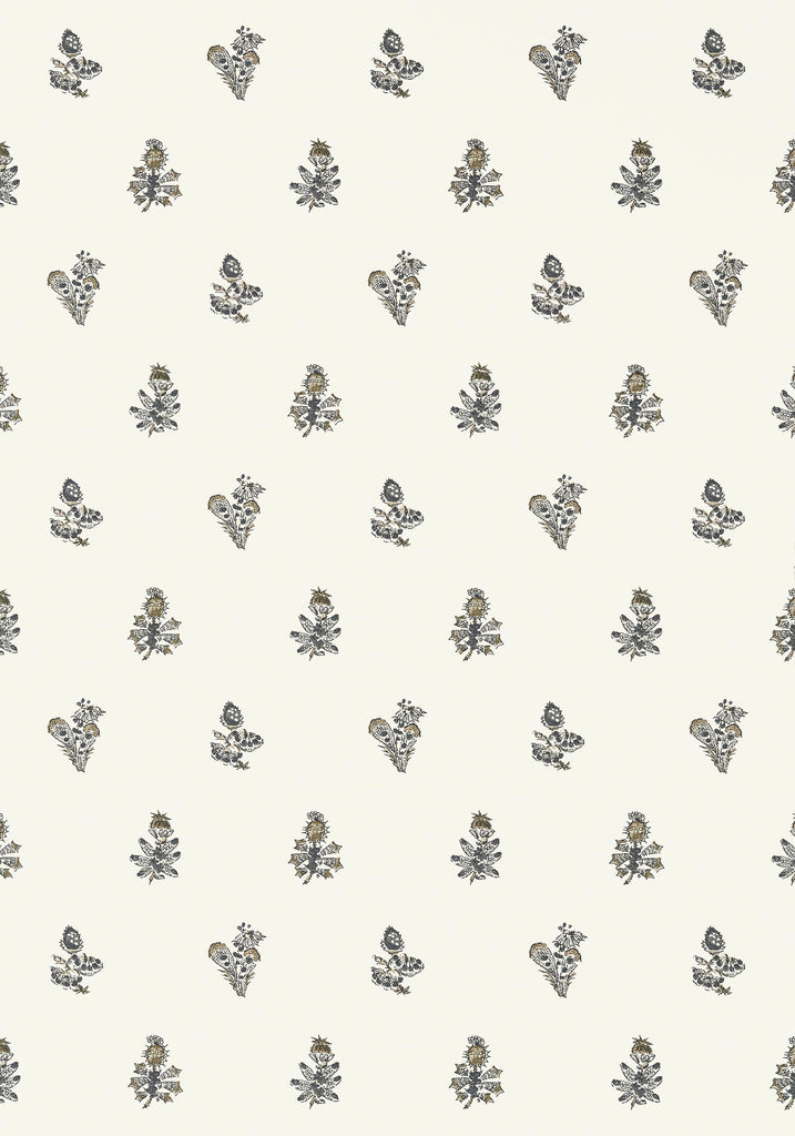 Thibaut JOUY Black on Cream Wallpaper