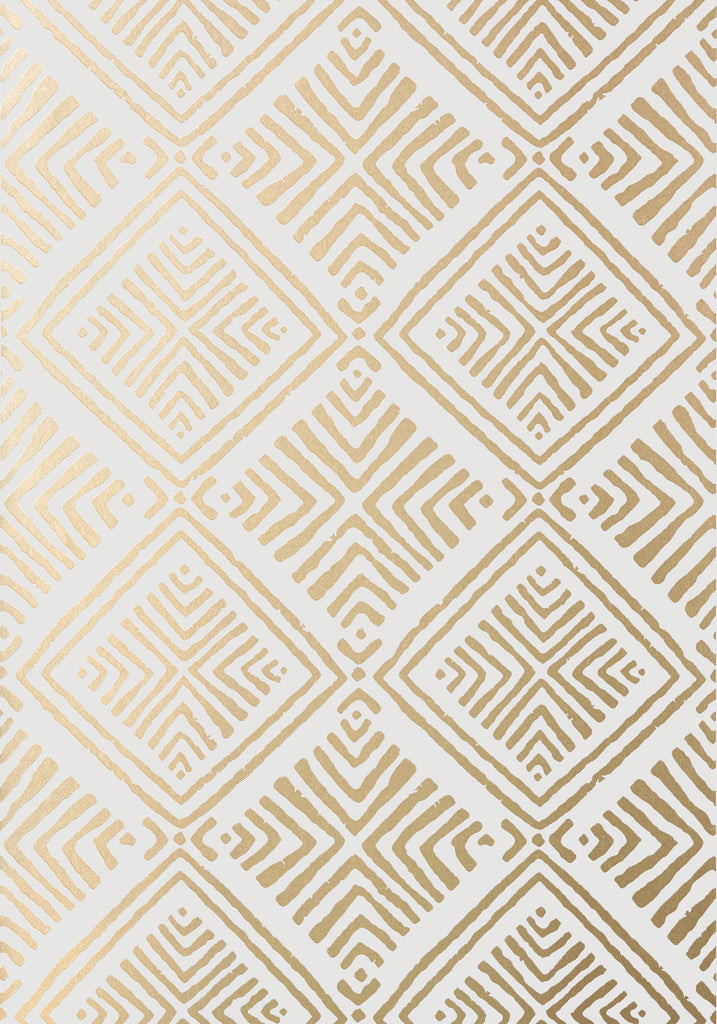 Thibaut DONAVIN DIAMOND Metallic Gold Wallpaper