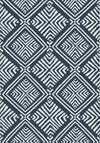 Anna French Donavin Diamond Navy Wallpaper