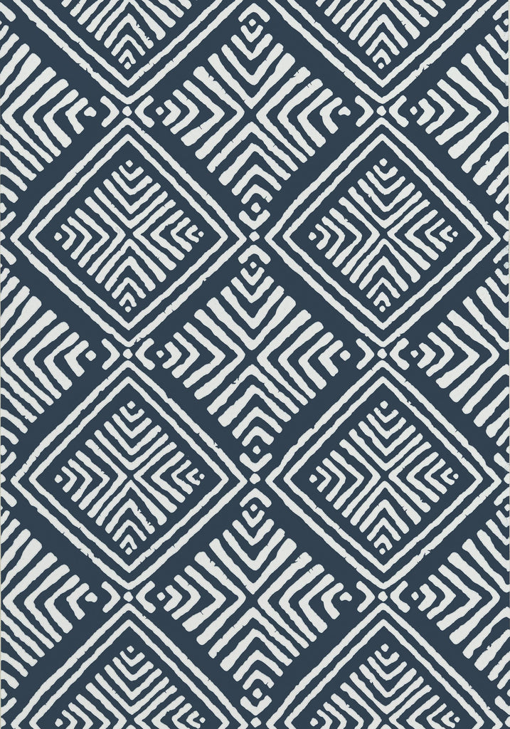 Thibaut DONAVIN DIAMOND Navy Wallpaper