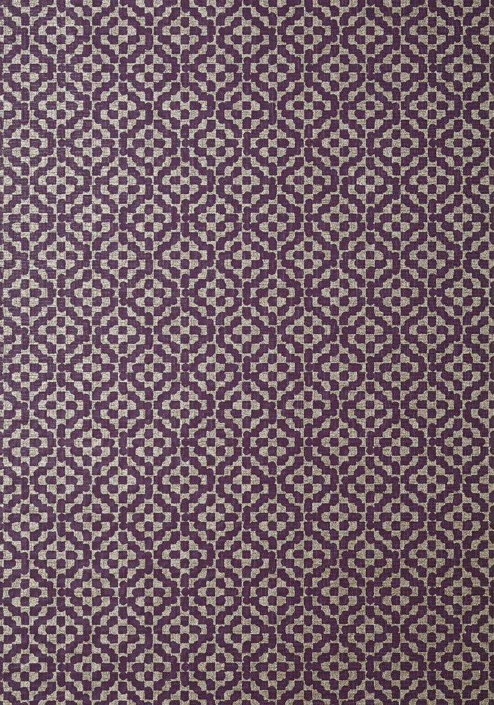 Thibaut RIVA Plum Wallpaper