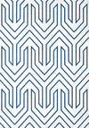 Anna French Colburn Chevron Navy Wallpaper