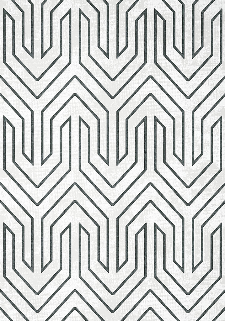 Thibaut COLBURN CHEVRON Black Wallpaper