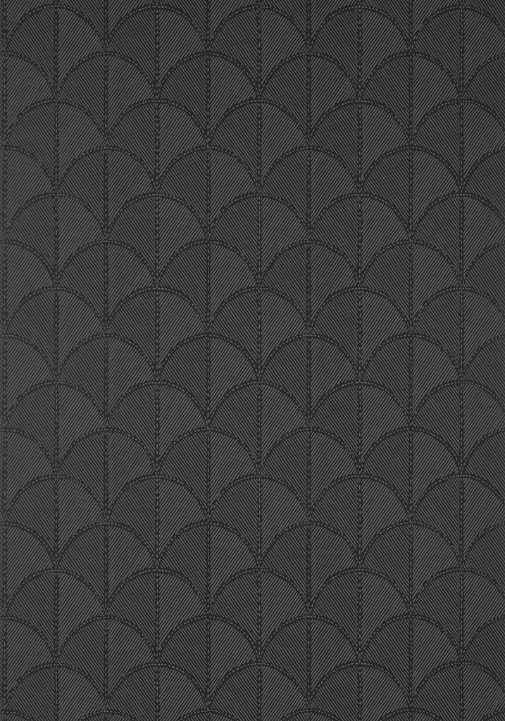 Thibaut SETON SCALLOP Black Wallpaper