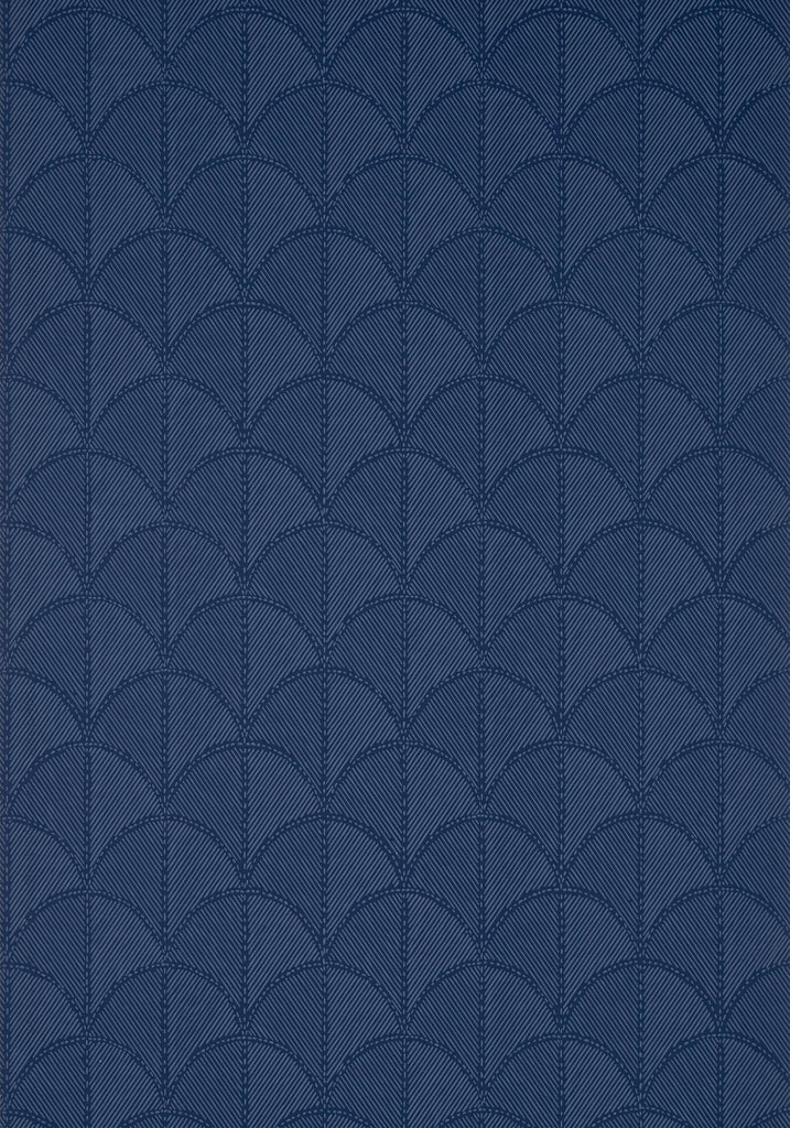 Thibaut SETON SCALLOP Navy Wallpaper