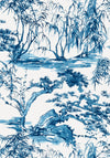 Anna French Kyoto Navy Wallpaper