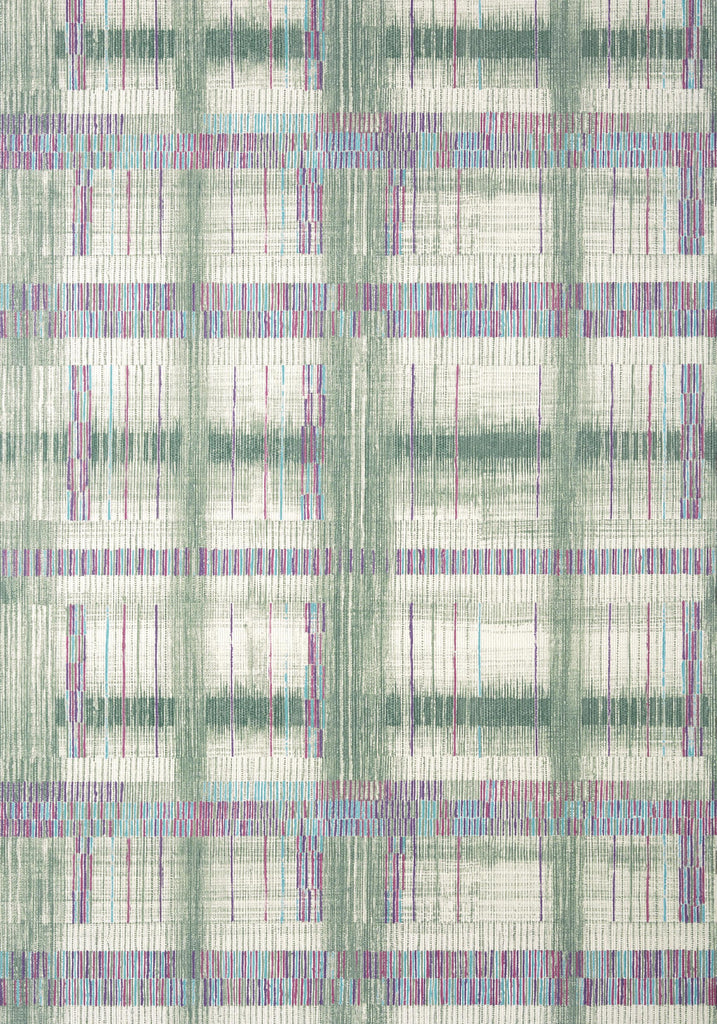 Thibaut TAKAO WEAVE Green Wallpaper