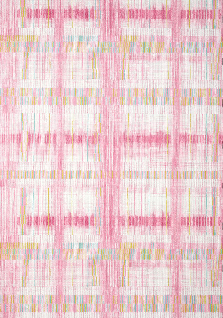 Thibaut TAKAO WEAVE Fuchsia Wallpaper