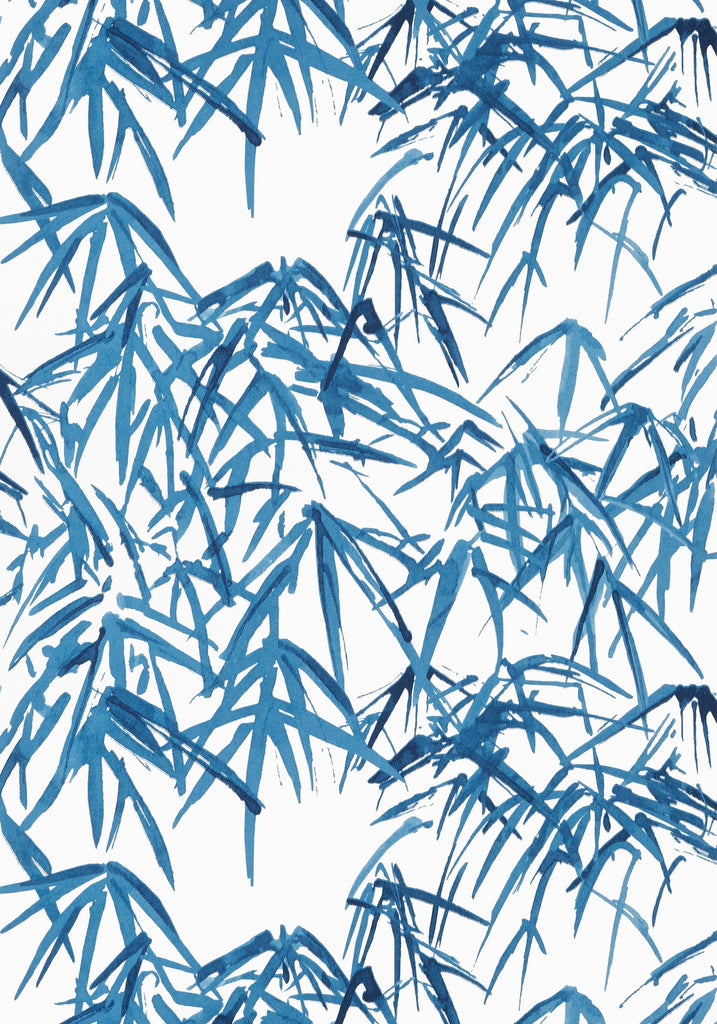 Thibaut KYOTO LEAVES Navy Wallpaper