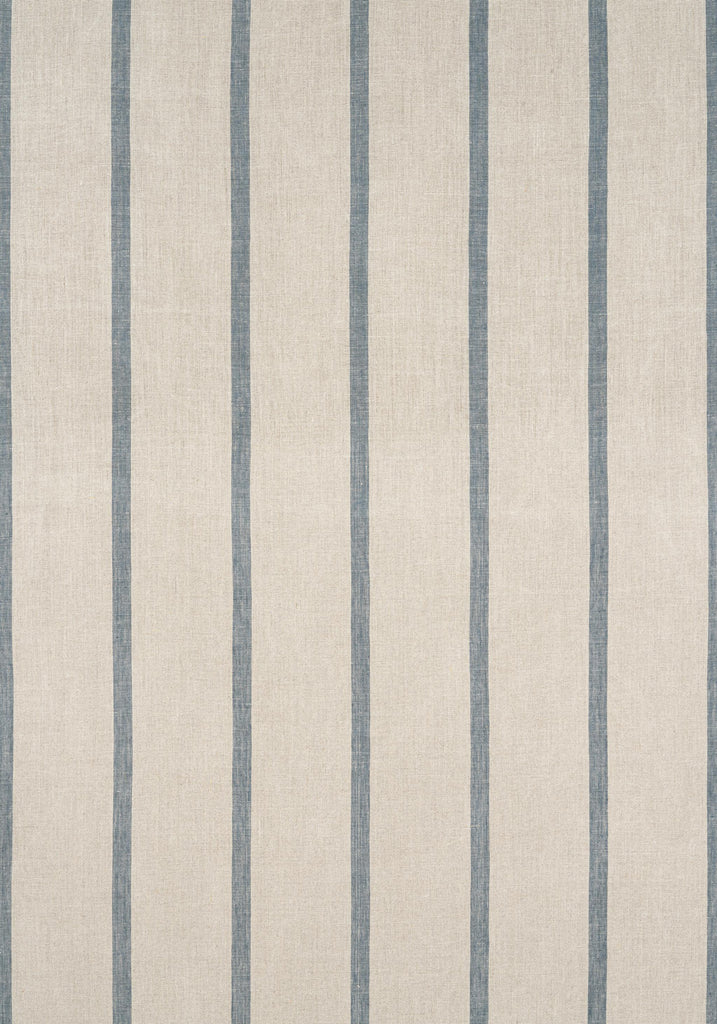 Anna French SAILING STRIPE Natural and Slate Fabric