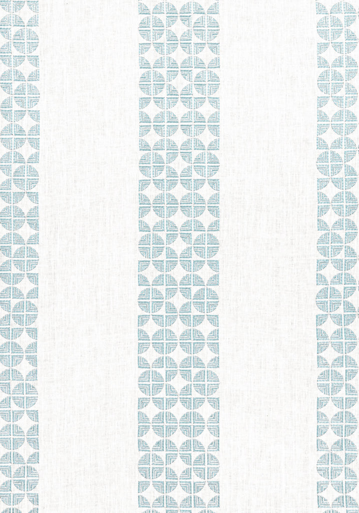 Anna French FAIRMONT STRIPE EMBROIDERY Soft Blue Fabric