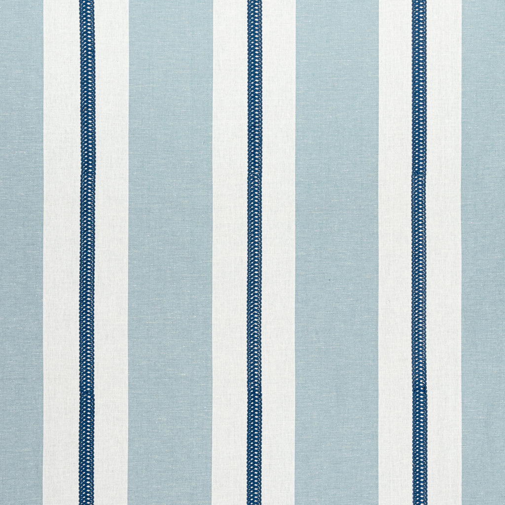 Anna French ALDEN STRIPE EMBROIDERY Navy Fabric