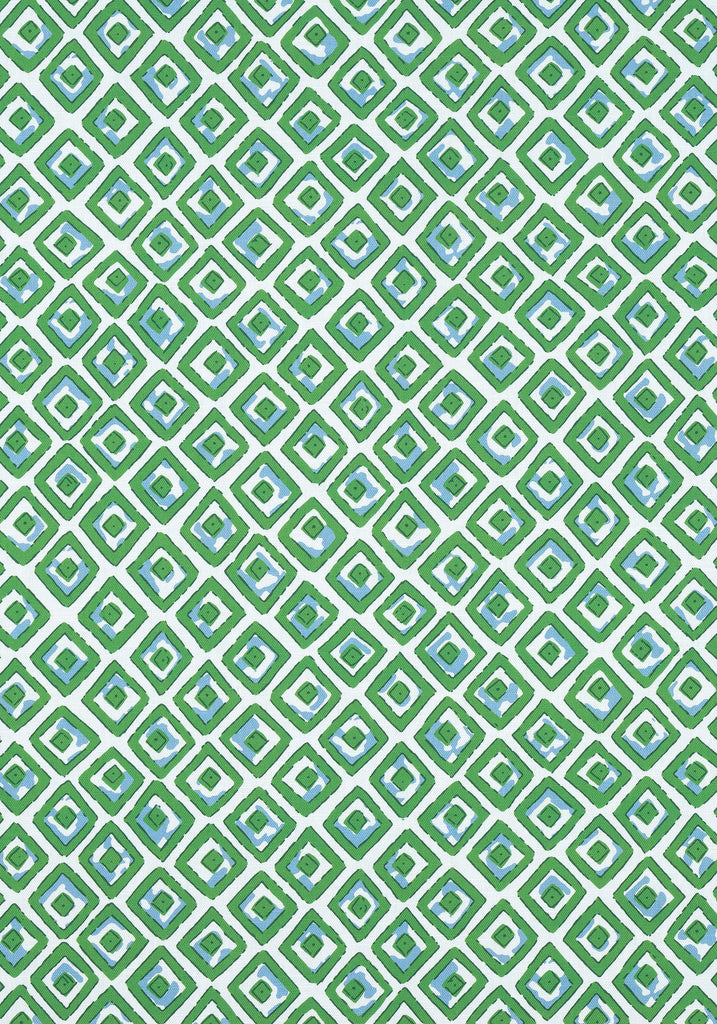 Thibaut INDIAN DIAMOND Green Fabric