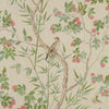 Thibaut Claire Coral And Green Fabric