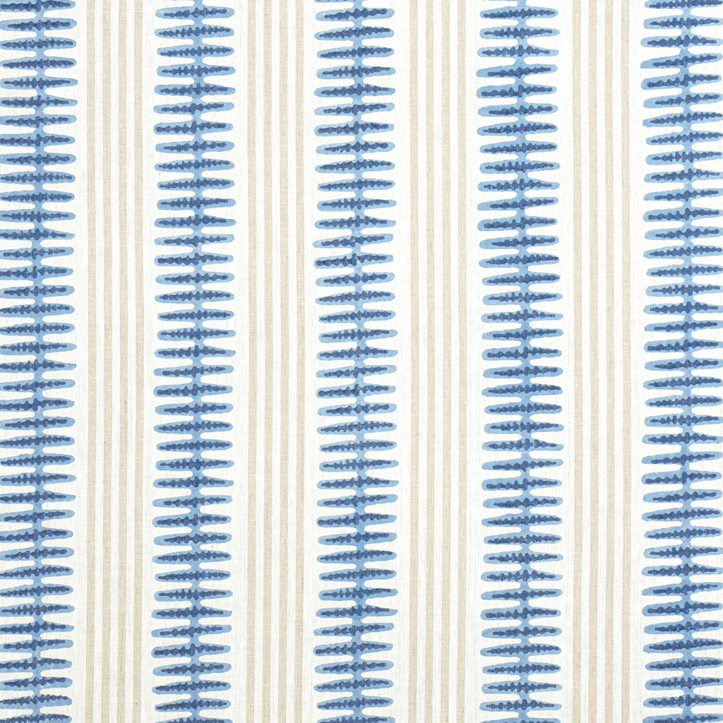 Thibaut INDO STRIPE Navy Fabric