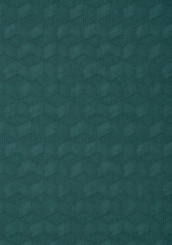 Thibaut MILANO SQUARE Teal Wallpaper