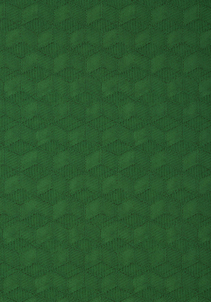 Thibaut MILANO SQUARE Emerald Wallpaper