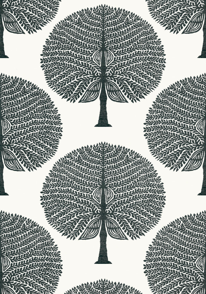 Thibaut MULBERRY TREE Black and White Wallpaper