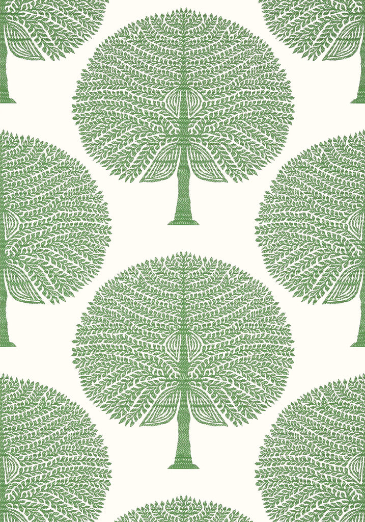 Thibaut MULBERRY TREE Green Wallpaper