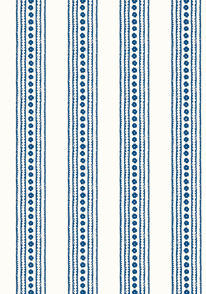 Thibaut NEW HAVEN STRIPE Navy Wallpaper