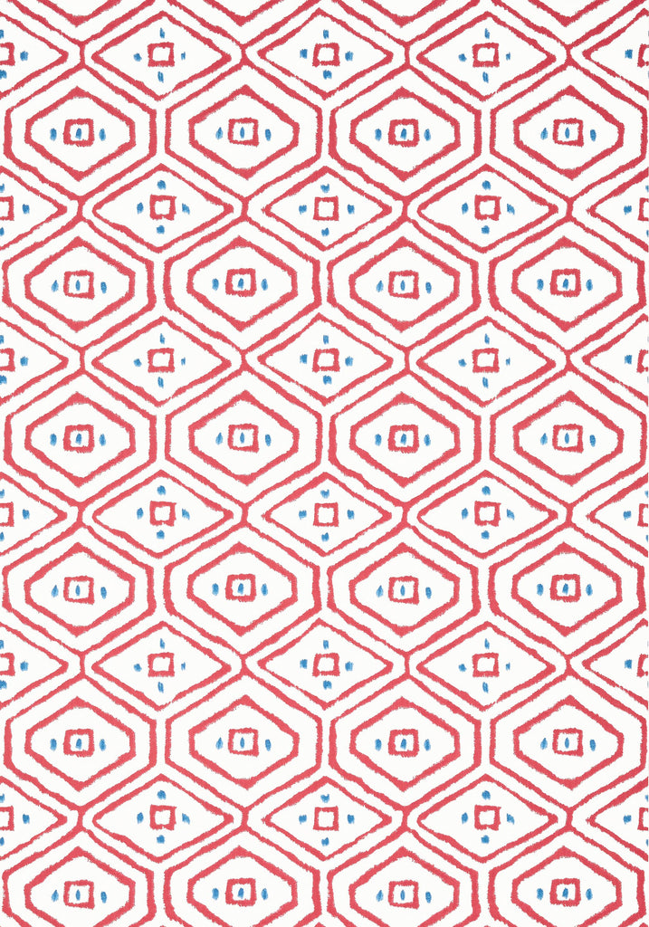 Thibaut PASS-A-GRILLE Red Wallpaper