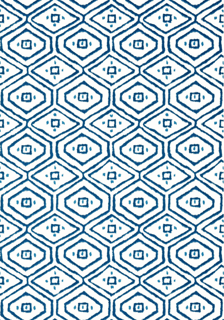 Thibaut PASS-A-GRILLE Navy Wallpaper