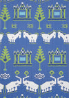 Thibaut Kingdom Parade Blue And Green Wallpaper