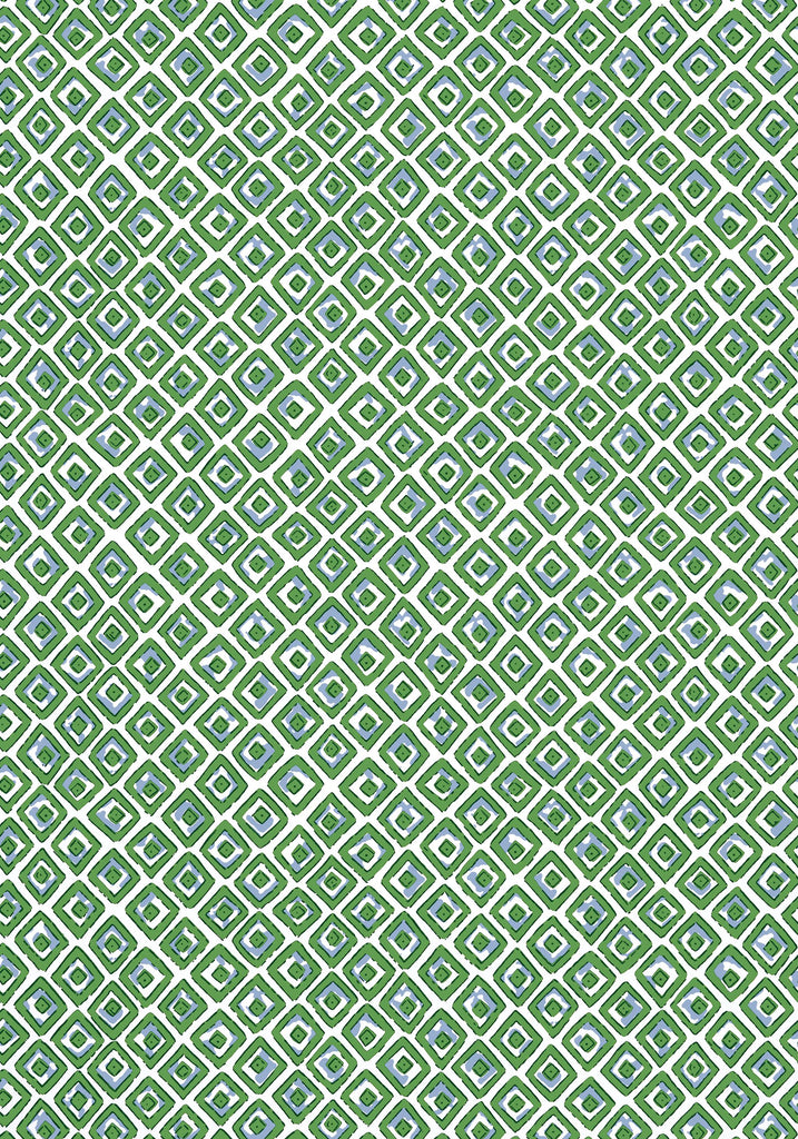 Thibaut INDIAN DIAMOND Green Wallpaper