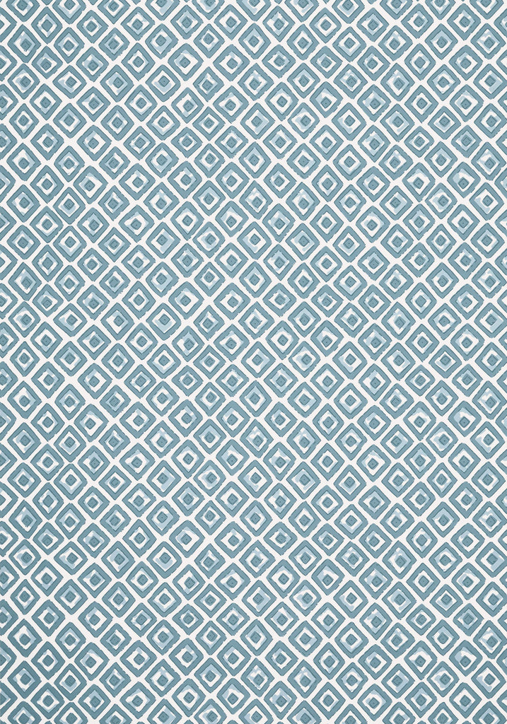 Thibaut INDIAN DIAMOND Spa Blue Wallpaper