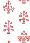 Thibaut Indian Flower Pink Wallpaper